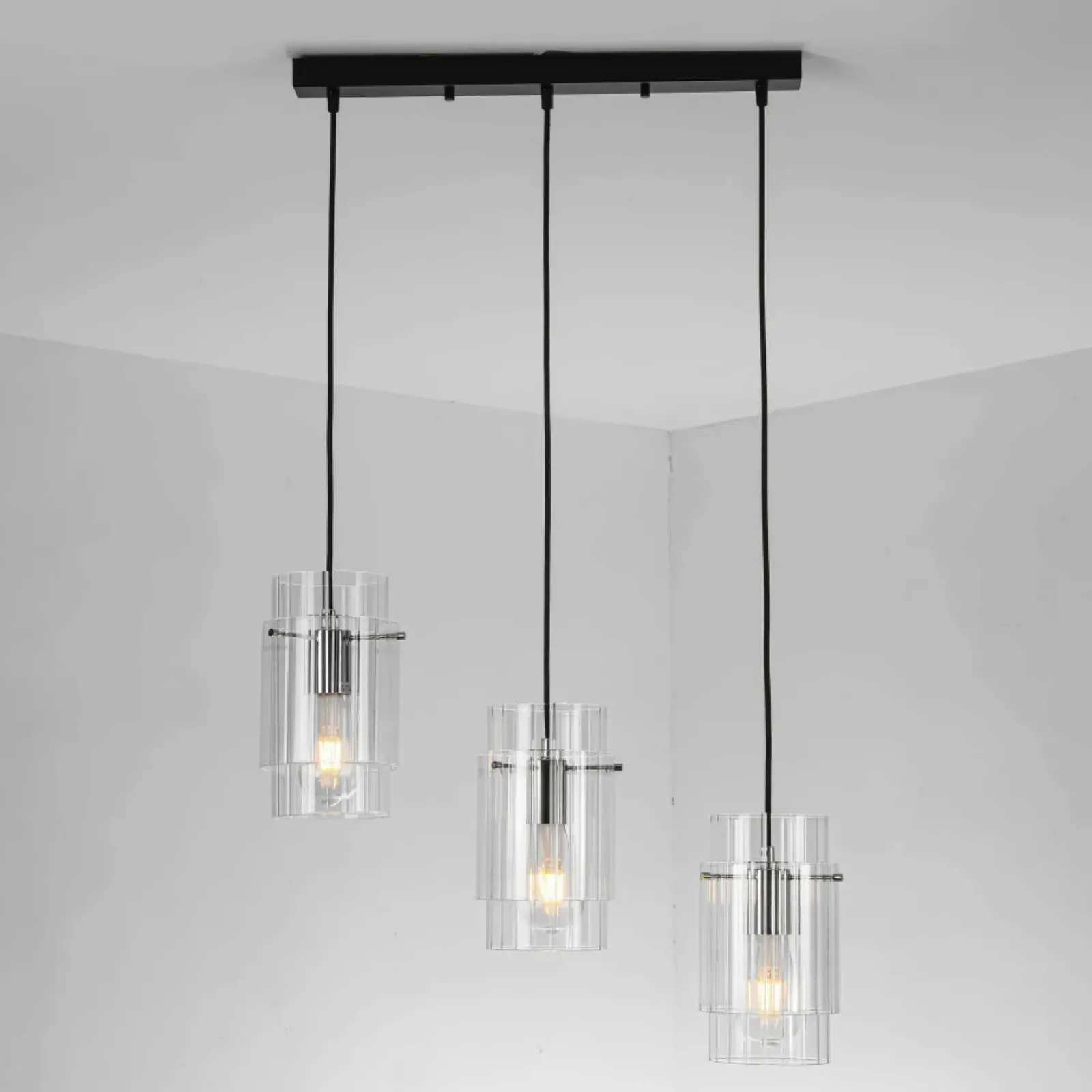 Sklep Kaja Stylowa lampa wisząca na listwie, nad stół LP-707/3L z serii SAVONA Store
