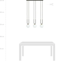 Sklep Kaja Stylowa lampa wisząca nad stół w salonie 1112/3 GLAM | Kaja Cheap