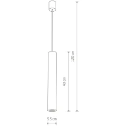 Sklep Kaja Stylowa lampa wisząca, tuba w kolorze u 8800 | Kaja Oświetlenie mosiądz Cheap