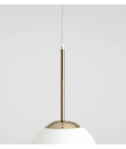 Sklep Kaja Stylowa lampa wisząca z białym, okrągłym kloszem 1087XS40 BOSSO Zadzwońporabattel.783200183(8-16)/mailsklep@kaja.com.pl Discount