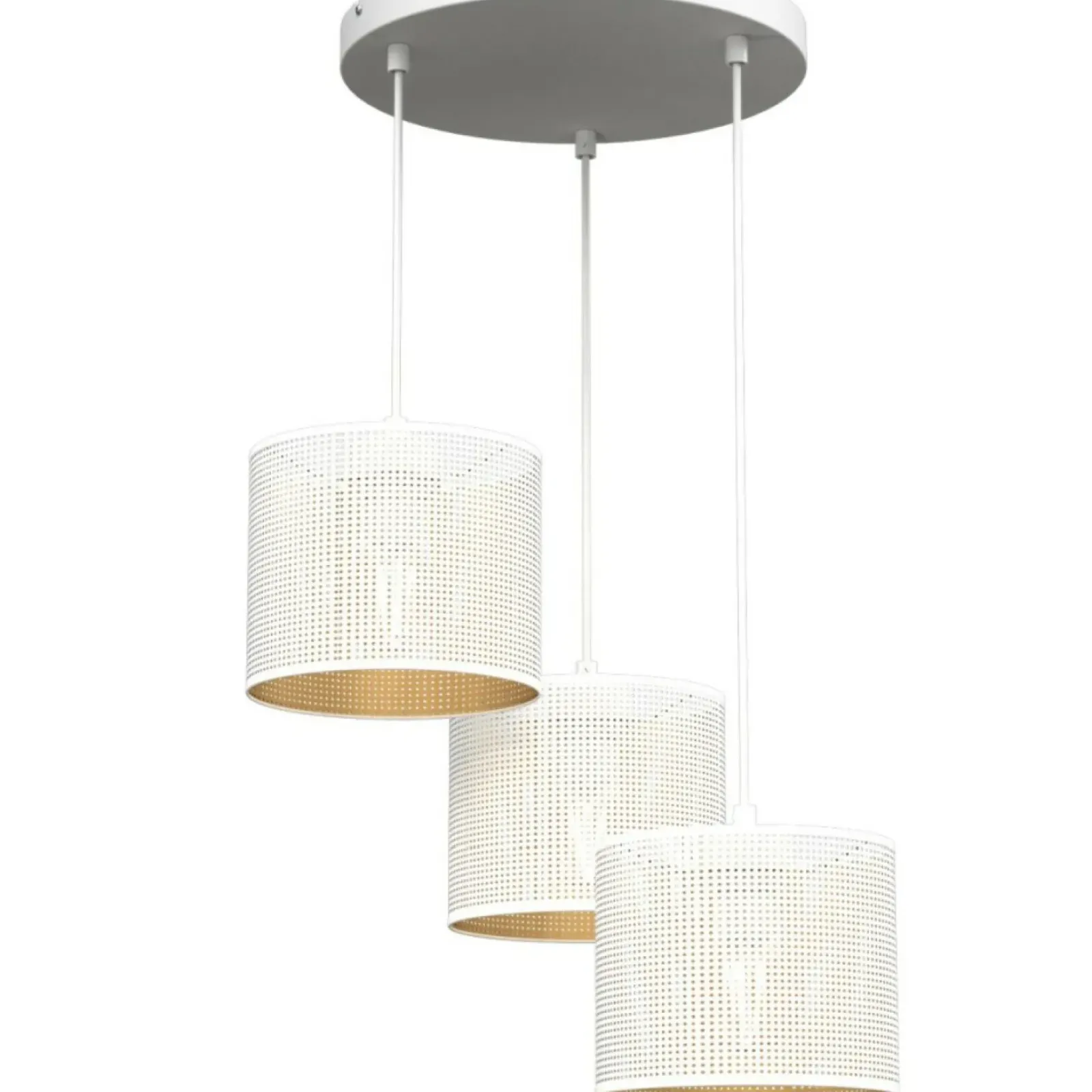 Sklep Kaja Stylowa lampa wisząca z białymi abażurami LX 5268 z serii LOFT SHADE Best
