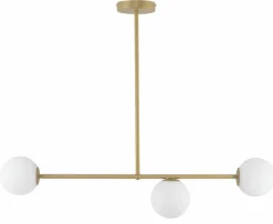 Sklep Kaja Stylowa lampa wisząca z białymi, okrągłymi kloszami SIG 33332 - GAMA Fashion
