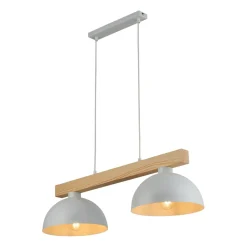 Sklep Kaja Stylowa lampa wisząca z dodatkiem drewna TK 4713 z serii OSLO | Kaja New