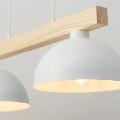 Sklep Kaja Stylowa lampa wisząca z dodatkiem drewna TK 4713 z serii OSLO | Kaja New