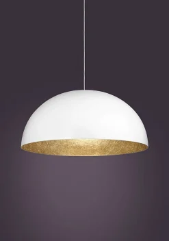 Sklep Kaja Stylowa lampa wisząca z dużym kloszem SIG 30133 z serii SFERA 70 B/ZŁ Fashion