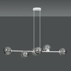 Sklep Kaja Stylowa lampa wisząca z kloszami do salonu 878/6 | Kaja Oświetlenie Flash Sale
