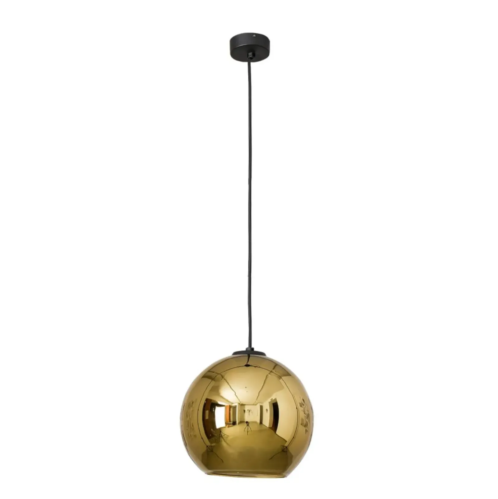 Sklep Kaja Stylowa lampa wisząca z lustrzanym kloszem 9057| Kaja Oświetlenie złoty Hot