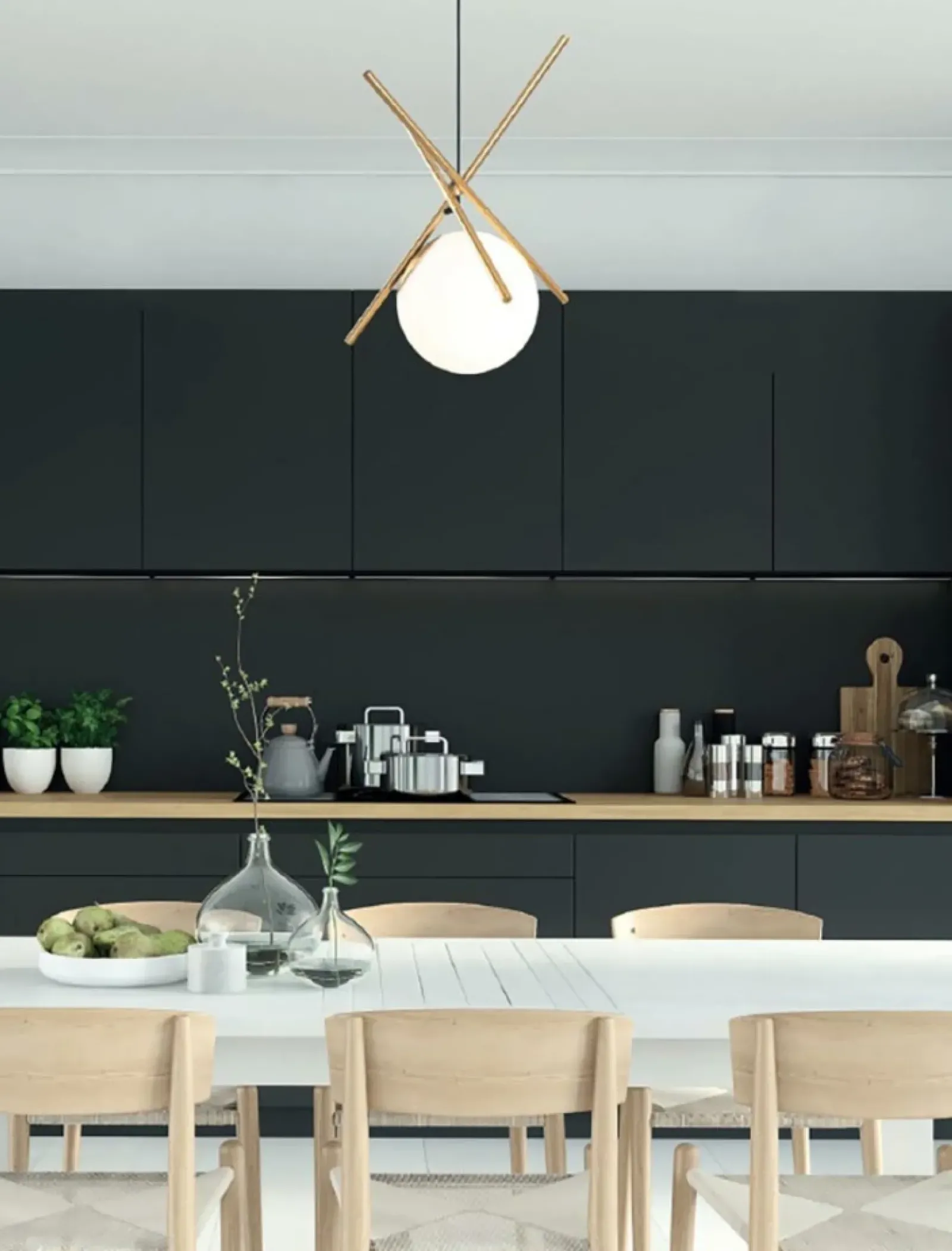 Sklep Kaja Stylowa lampa wisząca z okrągłym kloszem MX P0403 XENA | Kaja Clearance