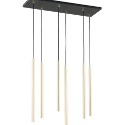 Sklep Kaja Stylowa lampa wisząca ze złotymi tubami 1332/6 SELTER | Kaja Outlet