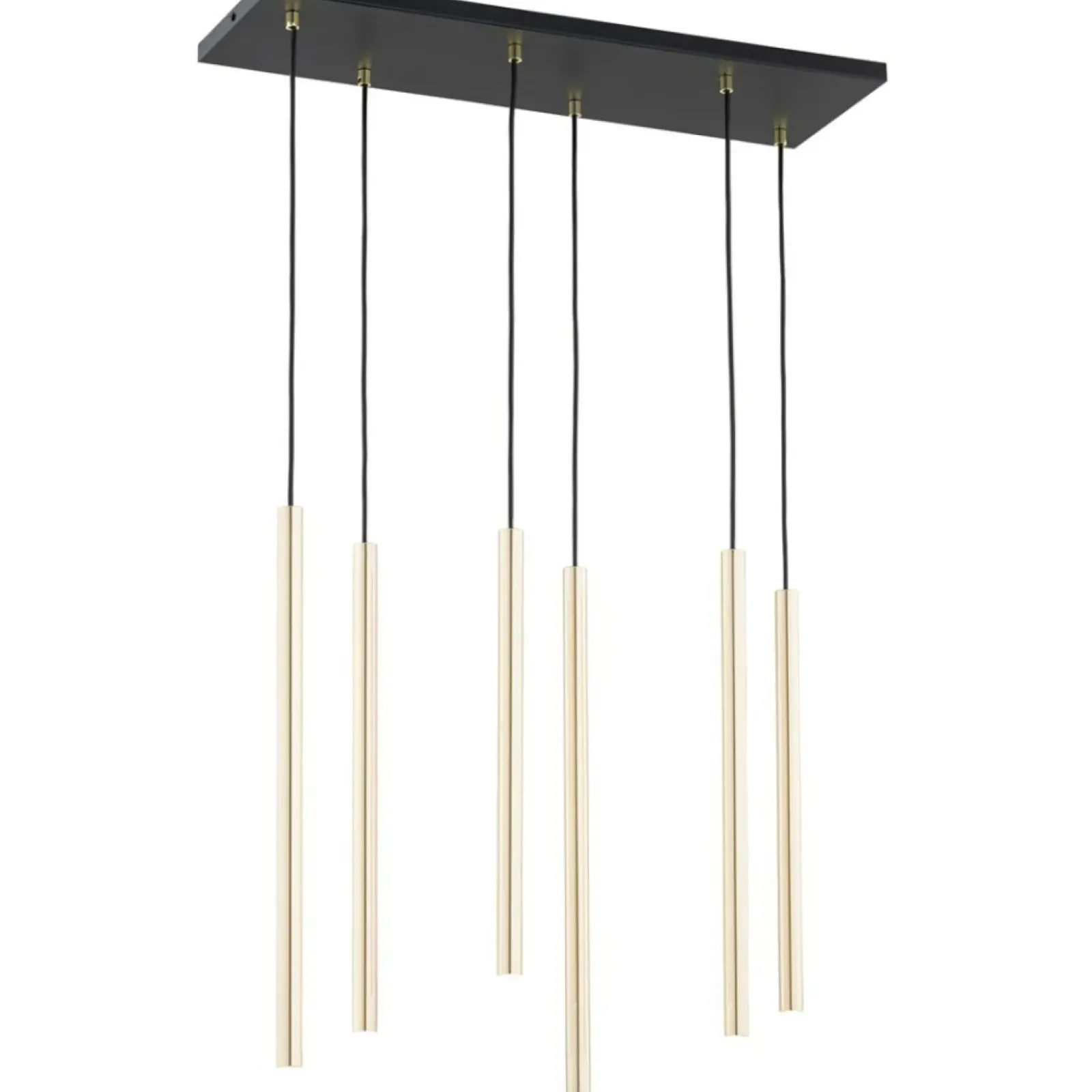 Sklep Kaja Stylowa lampa wisząca ze złotymi tubami 1332/6 SELTER | Kaja Outlet