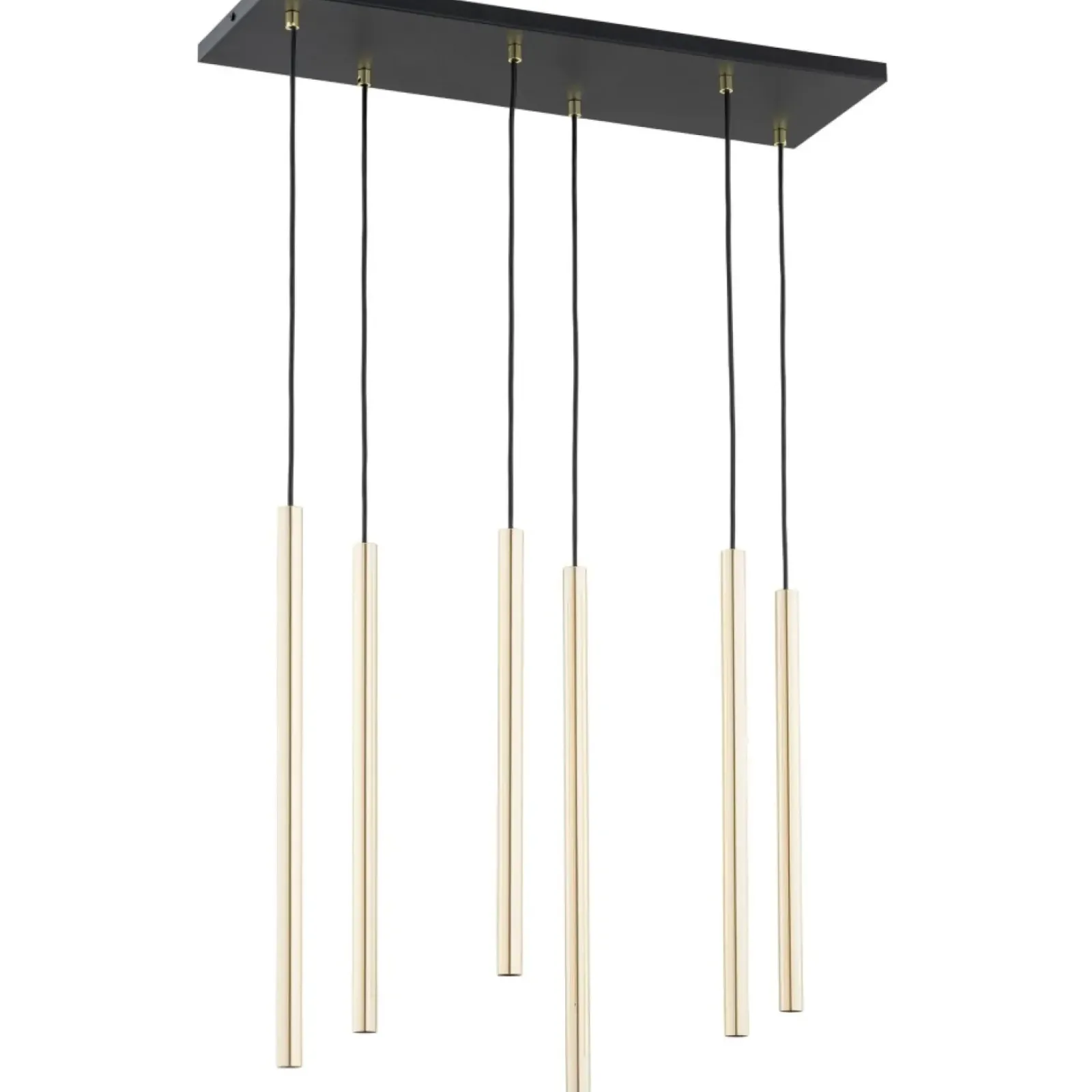 Sklep Kaja Stylowa lampa wisząca ze złotymi tubami 1332/6 SELTER | Kaja Outlet