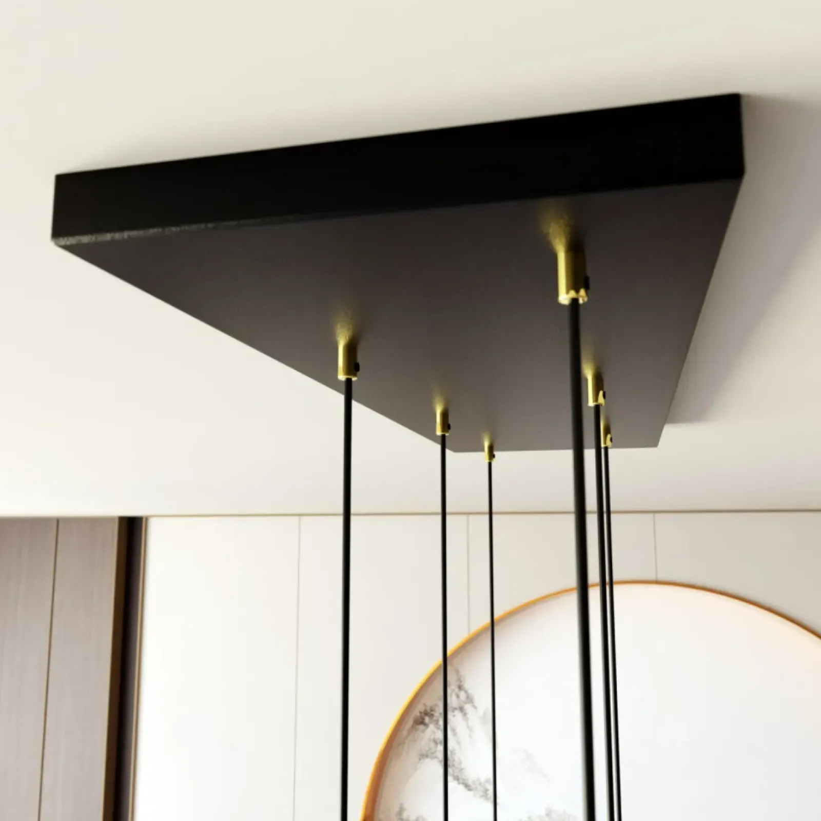 Sklep Kaja Stylowa lampa wisząca ze złotymi tubami 1332/6 SELTER | Kaja Outlet