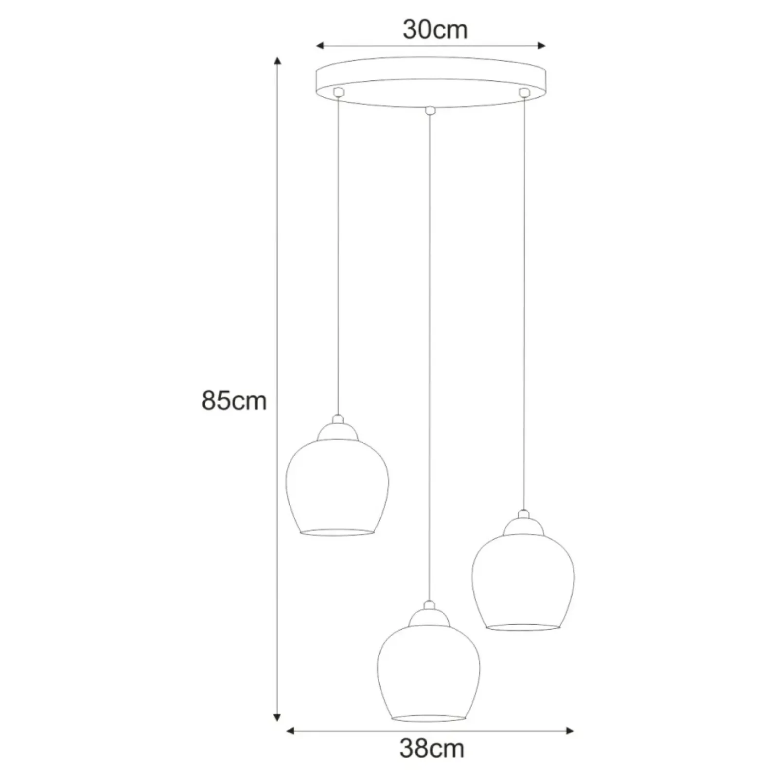 Sklep Kaja Stylowa lampa wisząca ze złotymi elementami K-5606 z serii TULA Shop