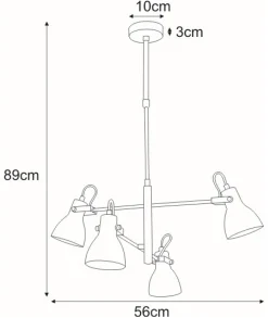 Sklep Kaja Stylowa lampa z ruchomymi reflektorami K-8107 KANTI | Kaja Oświetlenie Outlet