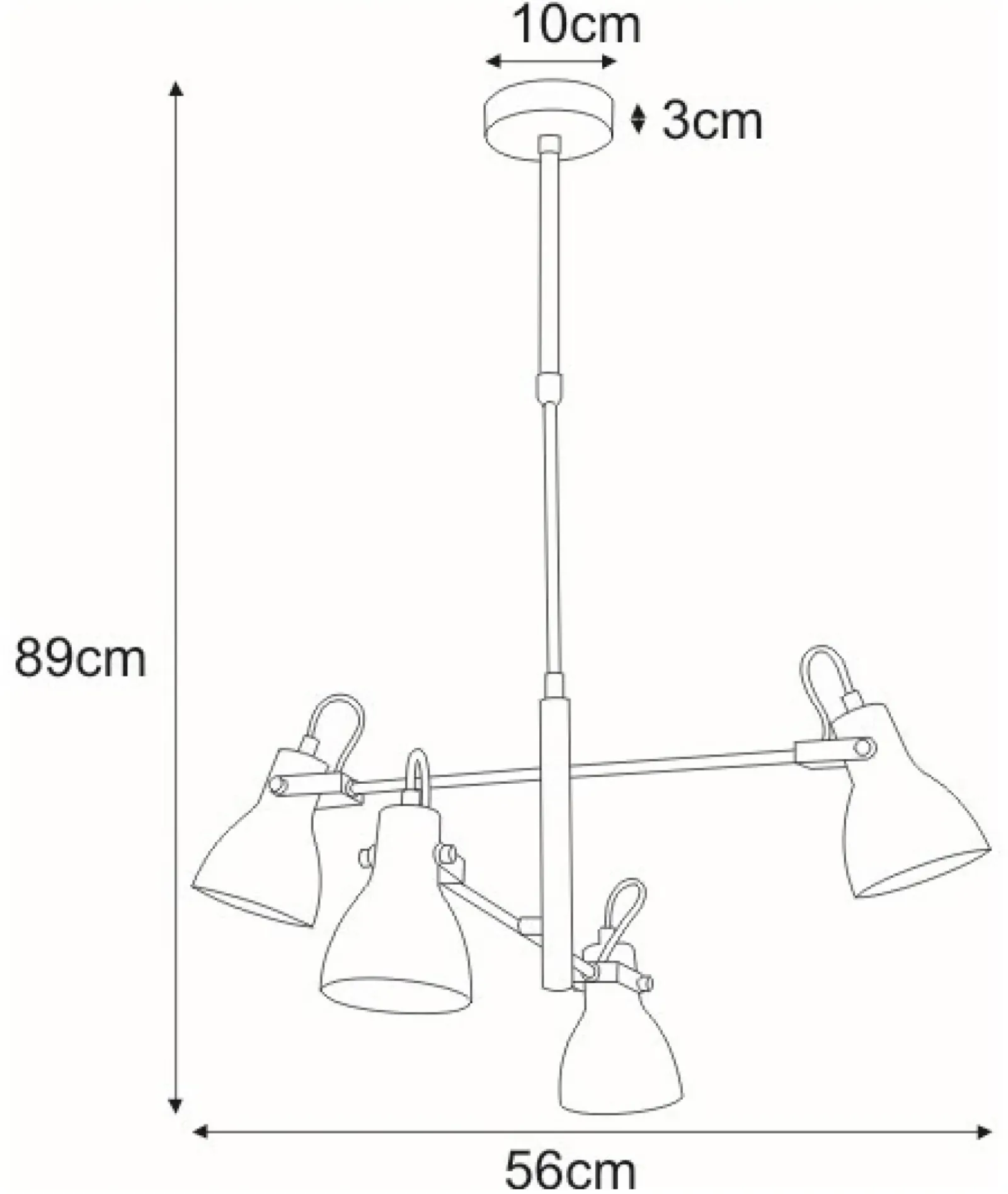 Sklep Kaja Stylowa lampa z ruchomymi reflektorami K-8107 KANTI | Kaja Oświetlenie Outlet