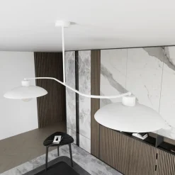 Sklep Kaja Stylowa lampa z szerokimi kloszami 1354/2 FOSTER 2 WHITE | Kaja* Randole Tradycyjne