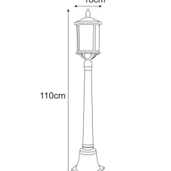 Sklep Kaja Stylowa lampa zewnętrzna do oświetlenia ogrodu K-8217 z serii CHICAGO* Lampy Ogrodowe Stojące|Lampy Ogrodowe Stojące