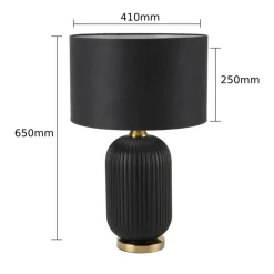 Sklep Kaja Stylowa lampka do eleganckiej sypialni LP-1515/1T BIG z serii TAMIZA* Lampki Stołowe Z Abażurem|Nowoczesne Lampki Stołowe