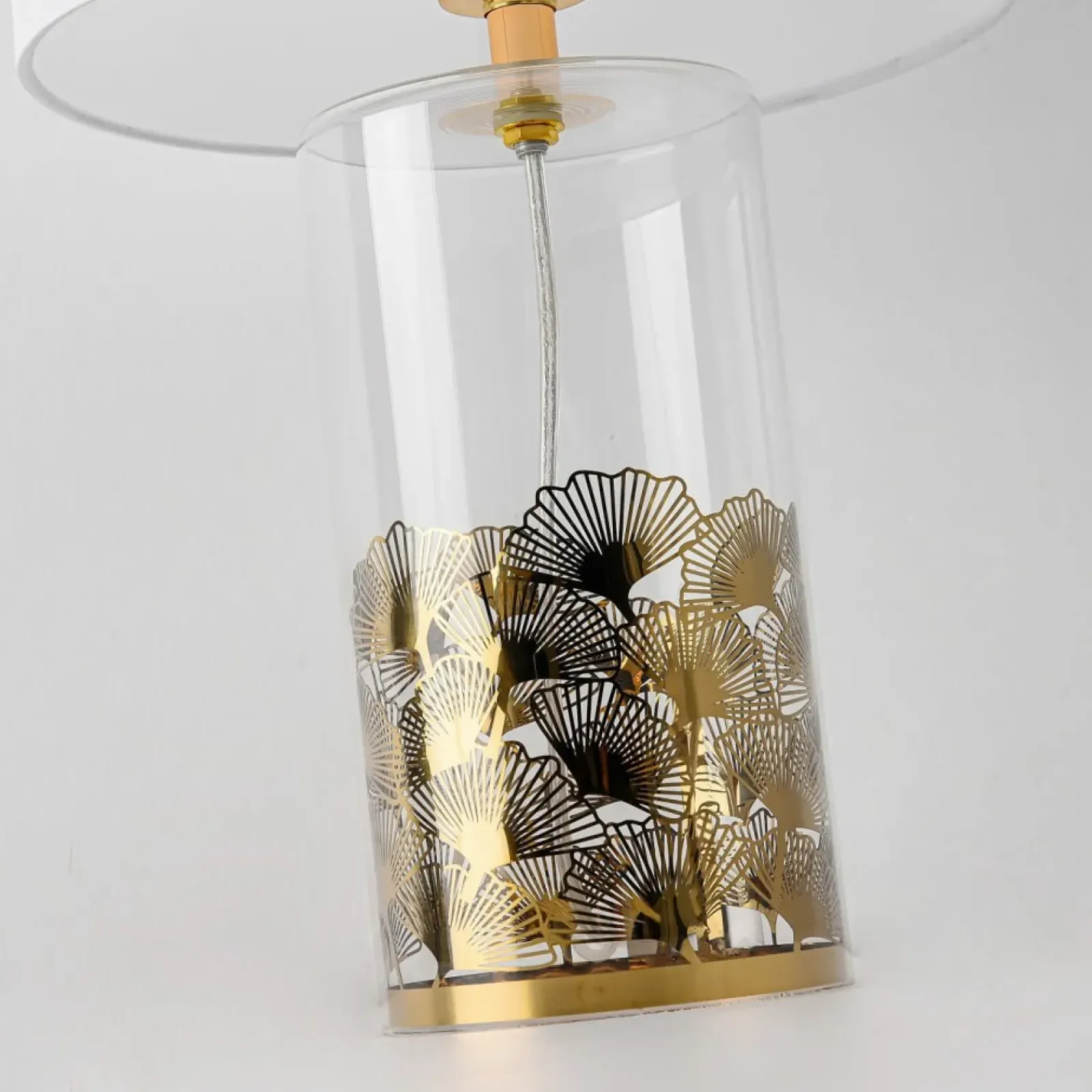 Sklep Kaja Stylowa lampka do eleganckiego salonu LP-818/1T WH z serii SUNFLOWER* Lampki Stołowe Z Abażurem|Nowoczesne Lampki Stołowe