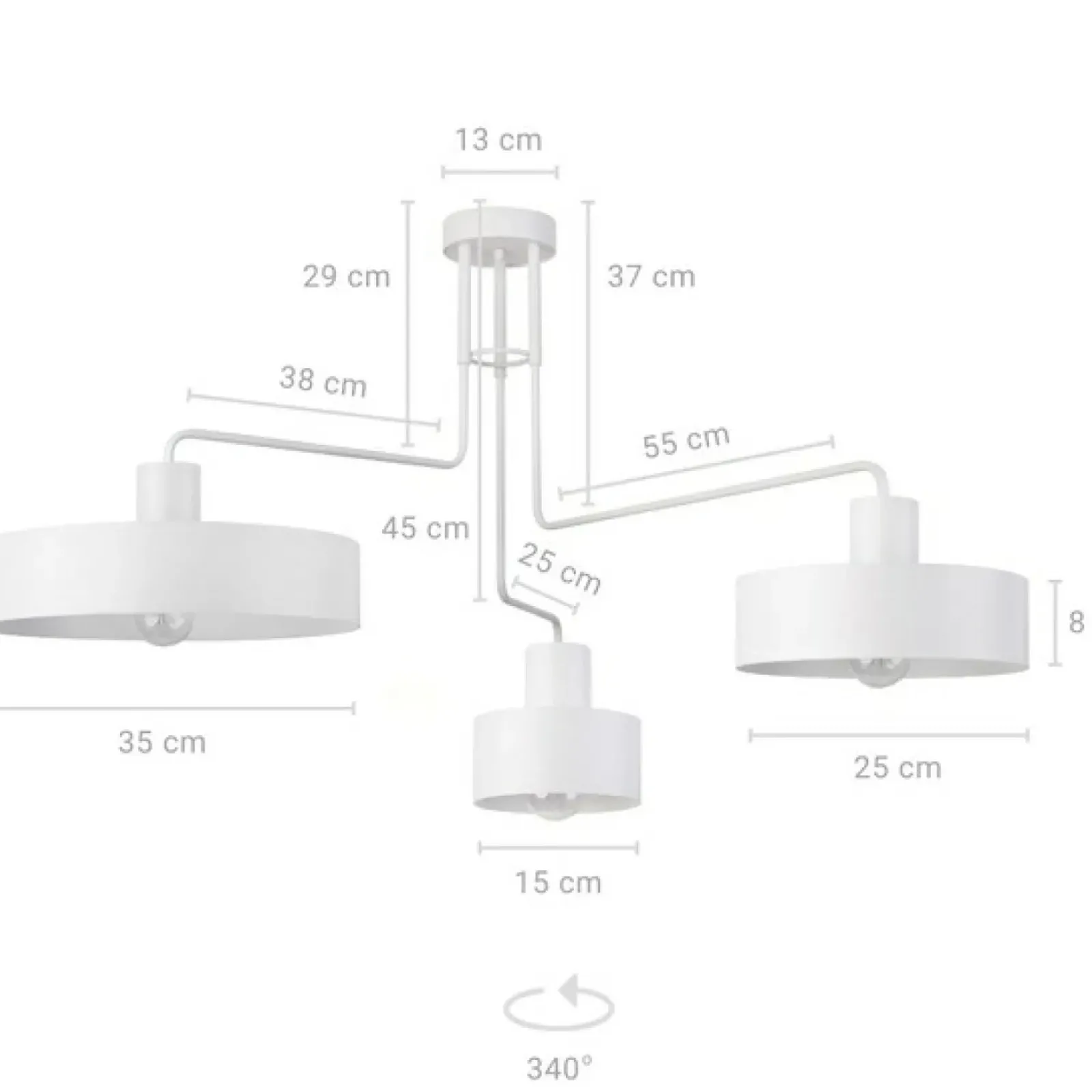 Sklep Kaja Stylowa, metalowa lampa sufitowa do kuchni SIG 31554 z serii VASCO biały Cheap