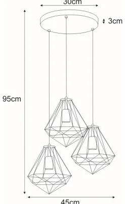 Sklep Kaja Stylowa, nowoczesna, czarna lampa wisząca K-4006 MARKO | Kaja czarny Best