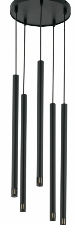 Sklep Kaja Stylowa, ponadczasowa, czarna lampa wisząca SIG 33228 - SOPEL LASER czarny Outlet