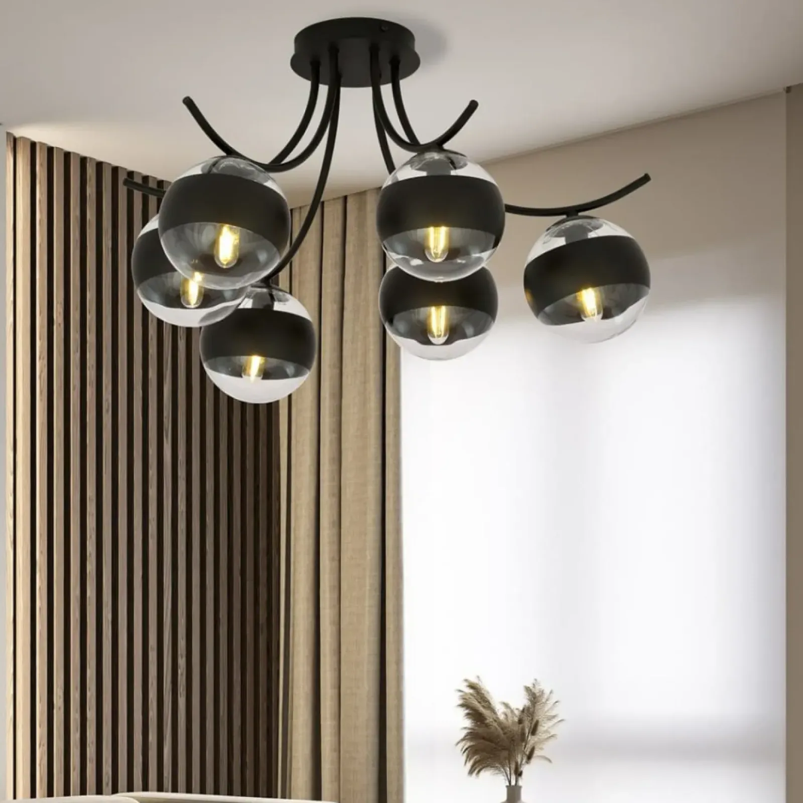 Sklep Kaja Stylowa, rozłożysta lampa sufitowa do salonu 1111/6 BOSTON | Kaja Shop