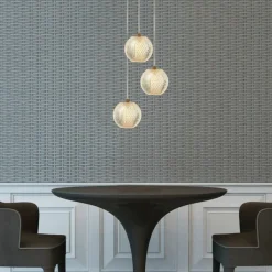 Sklep Kaja Stylowa, złota lampa wisząca z kloszami LP-2202/3P GD DIAMOND | Kaja Cheap