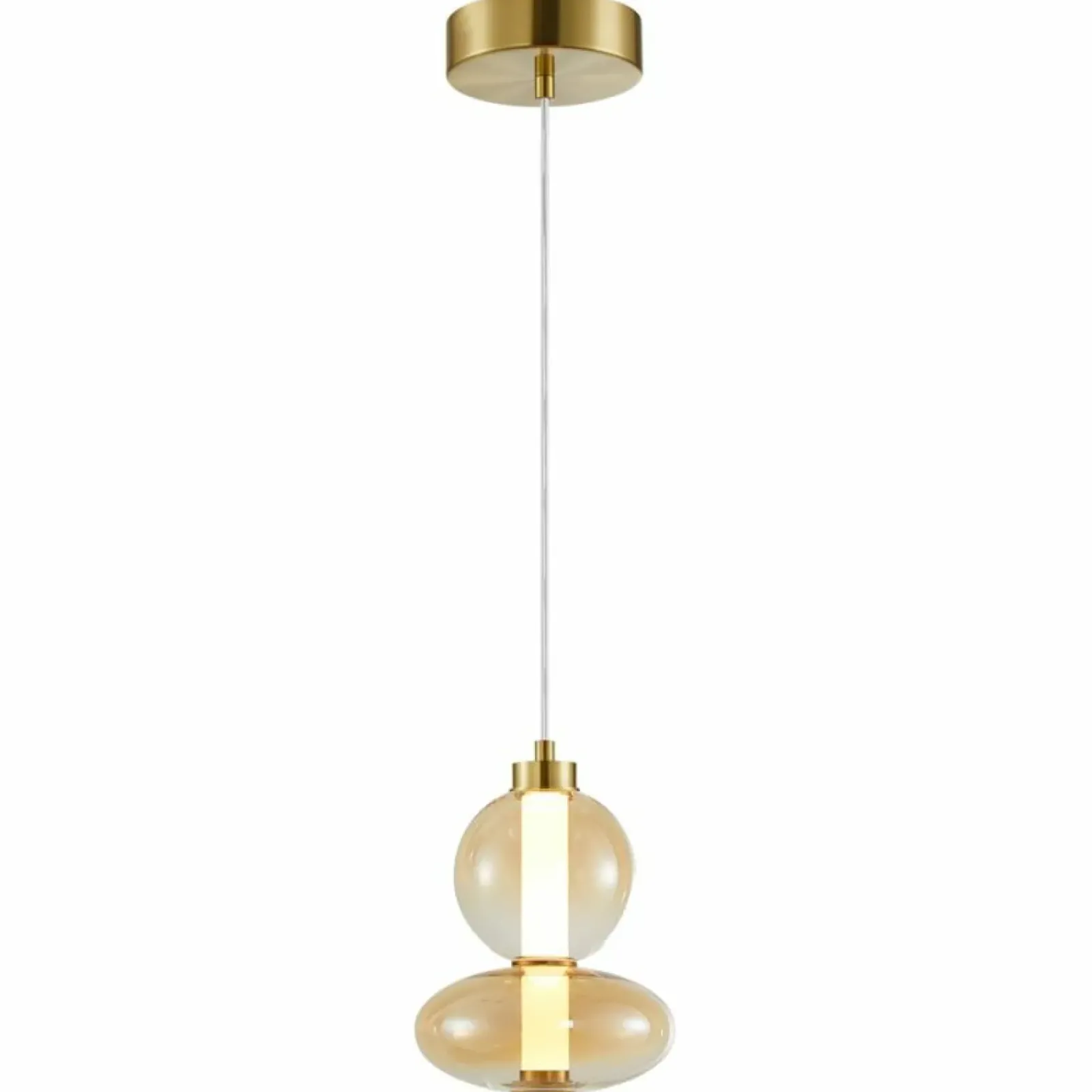 Sklep Kaja Stylowa, złota lampa wisząca LED do sypialni ML0345 DAPHNE | Kaja Cheap