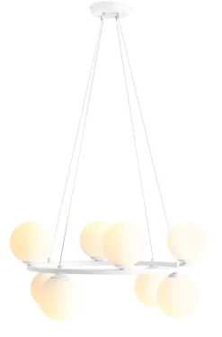 Sklep Kaja Stylowy, biały żyrandol do nowoczesnego salonu 1085P z serii KRONE Zadzwońporabattel.783200183(8-16)/mailsklep@kaja.com.pl Sale