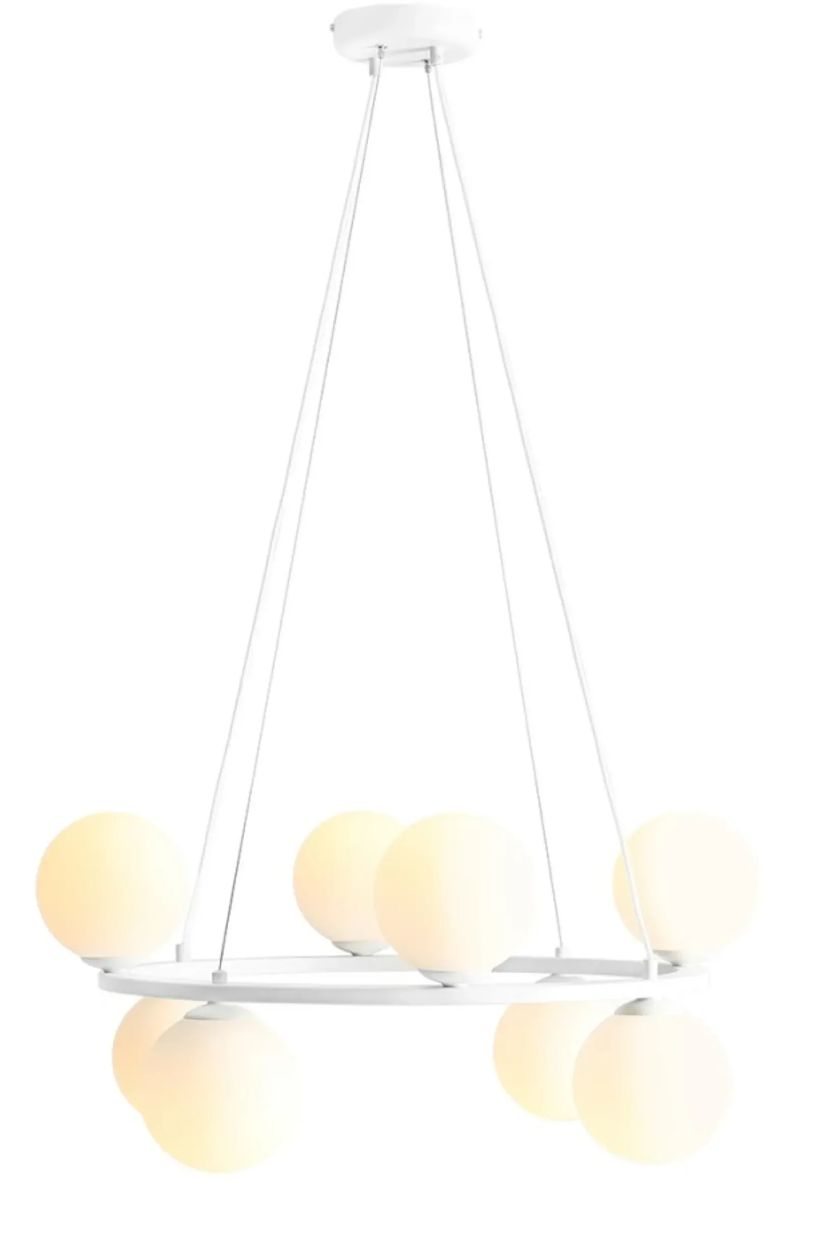 Sklep Kaja Stylowy, biały żyrandol do nowoczesnego salonu 1085P z serii KRONE Zadzwońporabattel.783200183(8-16)/mailsklep@kaja.com.pl Sale
