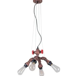 Sklep Kaja Surowa lampa wisząca MDM-2846/4A RUST MANILA | Kaja Oświetlenie rdzawy Flash Sale