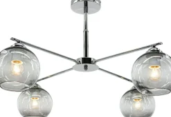 Sklep Kaja Symetryczna lampa sufitowa z kloszami 1859/4 8C | Kaja Oświetlenie chrom Cheap