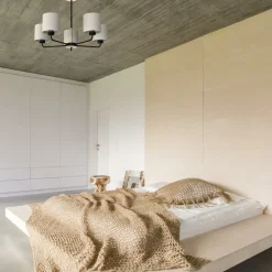 Sklep Kaja Szara lampa sufitowa na pięć żarówek MLP7452 z serii ATLANTA | Kaja Oświetlenie Best