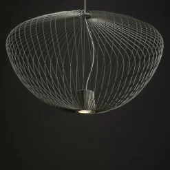 Sklep Kaja Szara, loftowa lampa wisząca z drutu 11251 PUMPKIN | Kaja Oświetlenie Outlet