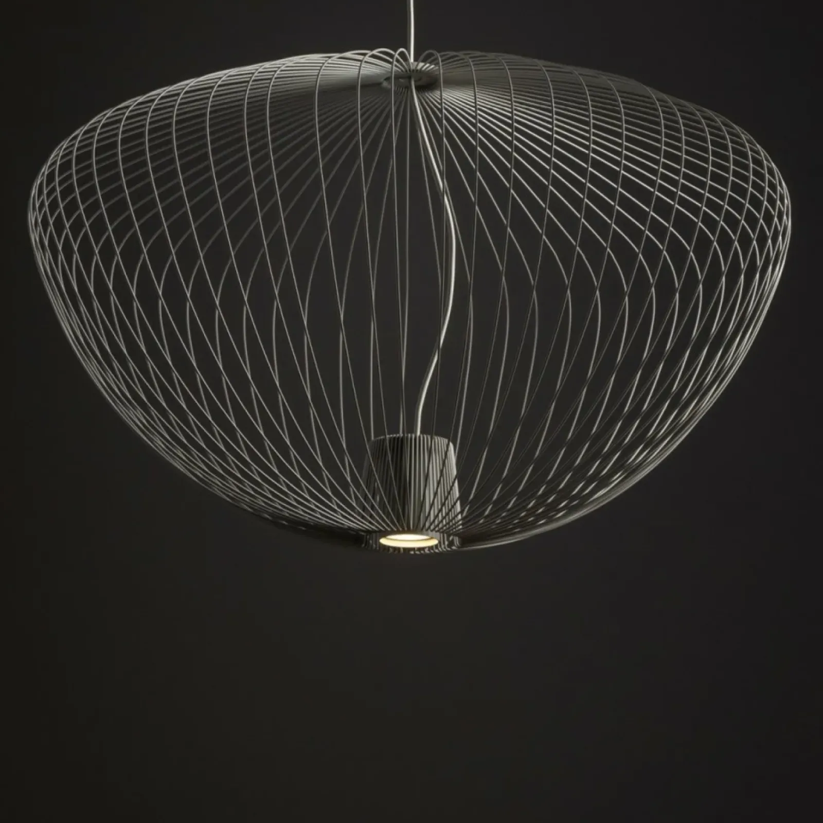 Sklep Kaja Szara, loftowa lampa wisząca z drutu 11251 PUMPKIN | Kaja Oświetlenie Outlet