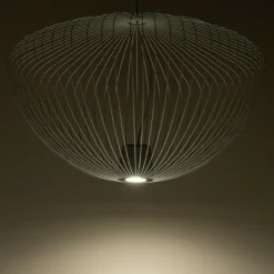 Sklep Kaja Szara, loftowa lampa wisząca z drutu 11251 PUMPKIN | Kaja Oświetlenie Outlet
