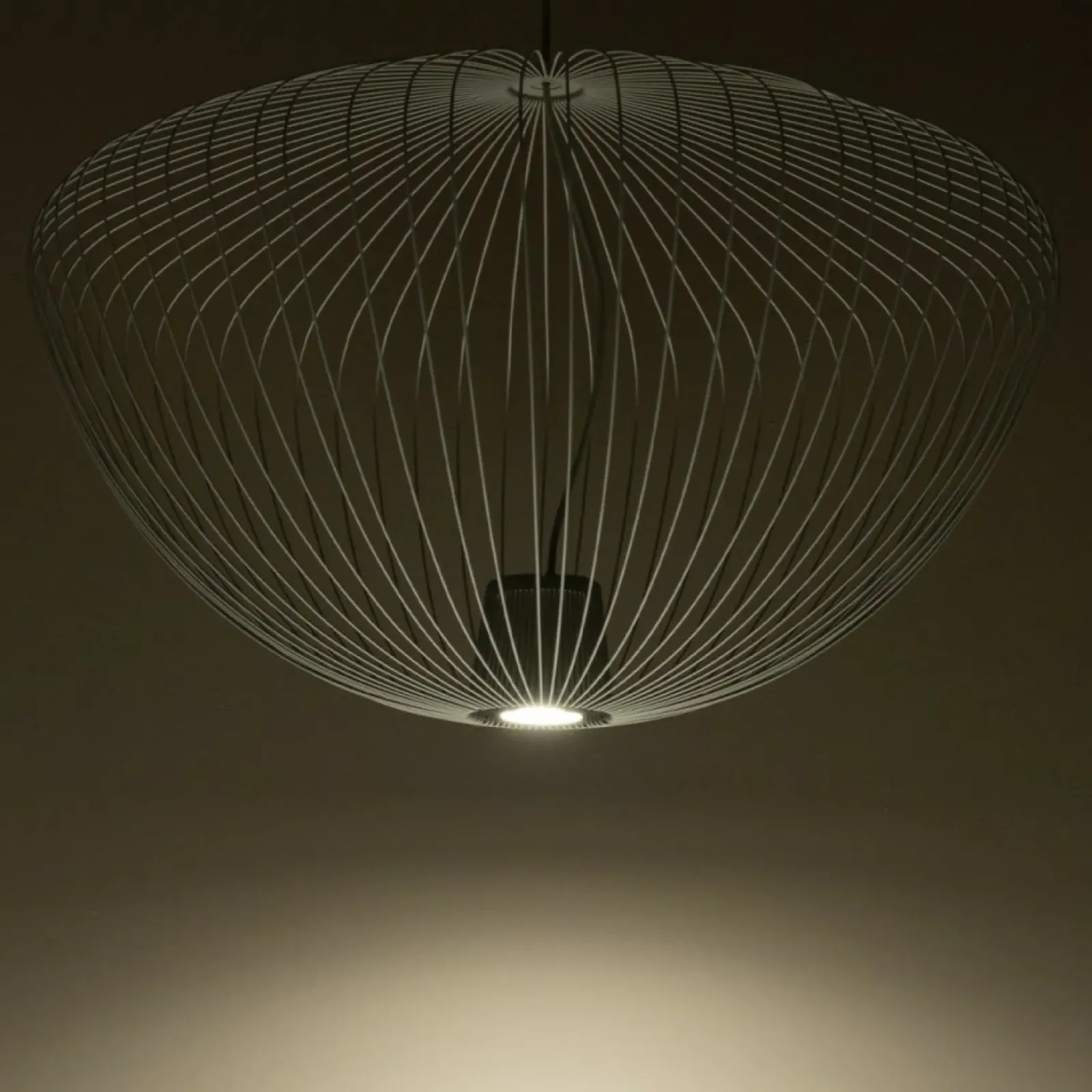 Sklep Kaja Szara, loftowa lampa wisząca z drutu 11251 PUMPKIN | Kaja Oświetlenie Outlet
