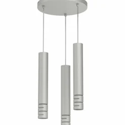 Sklep Kaja Szara, potrójna lampa wisząca z tubami LX 5768 TIBIA STRIPE | Kaja Best