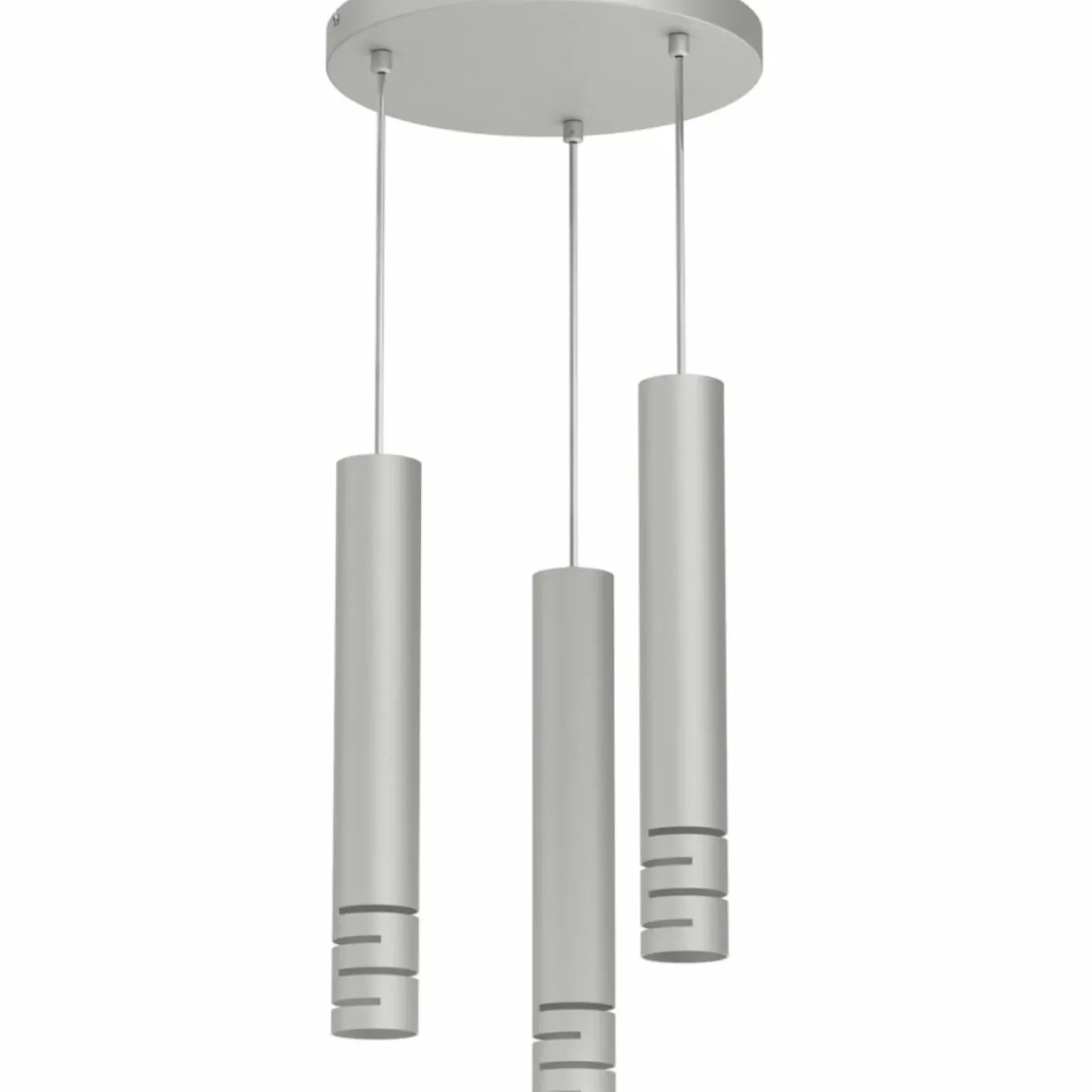 Sklep Kaja Szara, potrójna lampa wisząca z tubami LX 5768 TIBIA STRIPE | Kaja Best