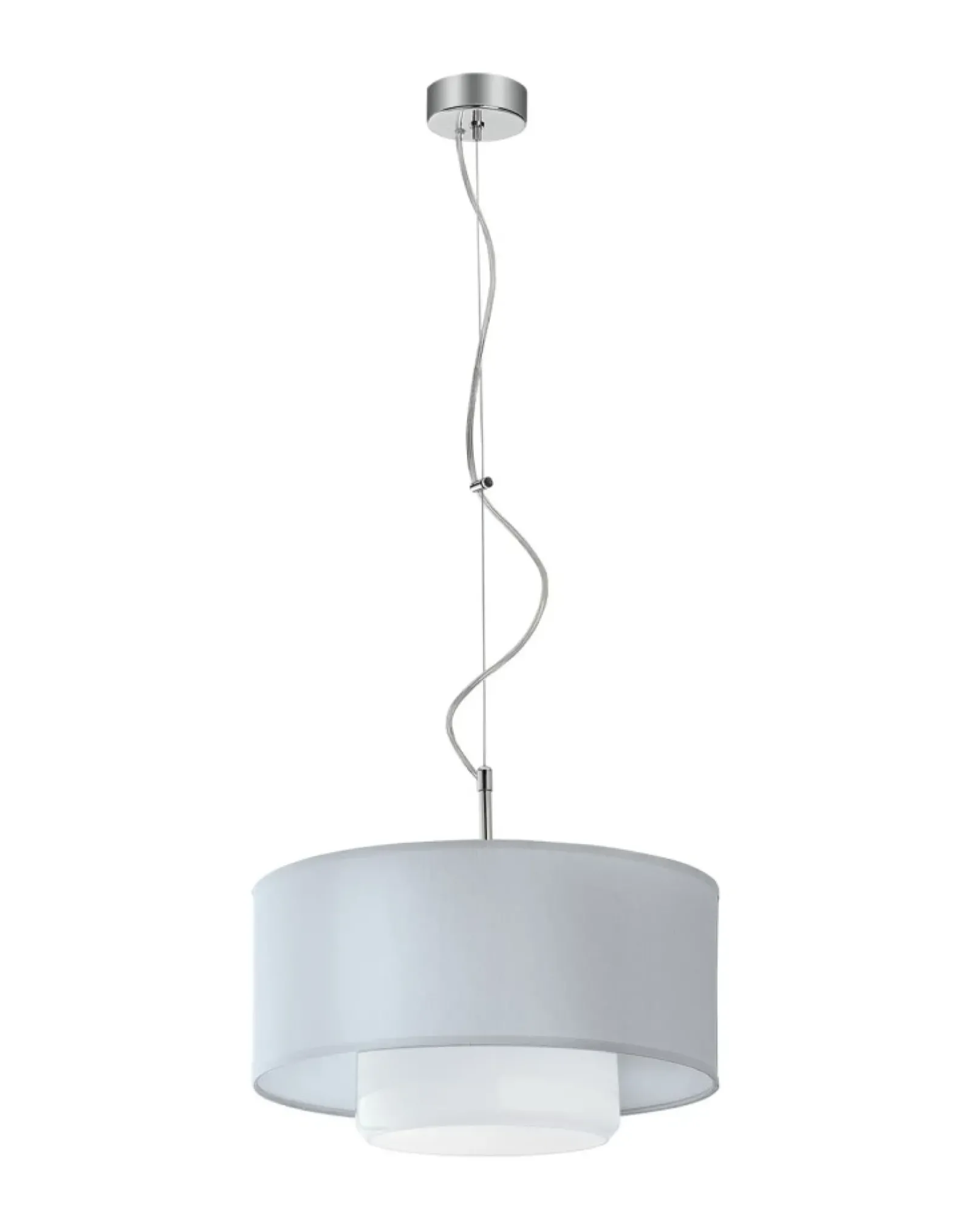Sklep Kaja Szaro-biała lampa wisząca do sypialni JUP 1120 AVEO | Kaja Oświetlenie Store