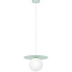 Sklep Kaja Szałwiowa lampa wisząca z białą kulką ⌀10 cm K-5450 z serii ROBIN Hot