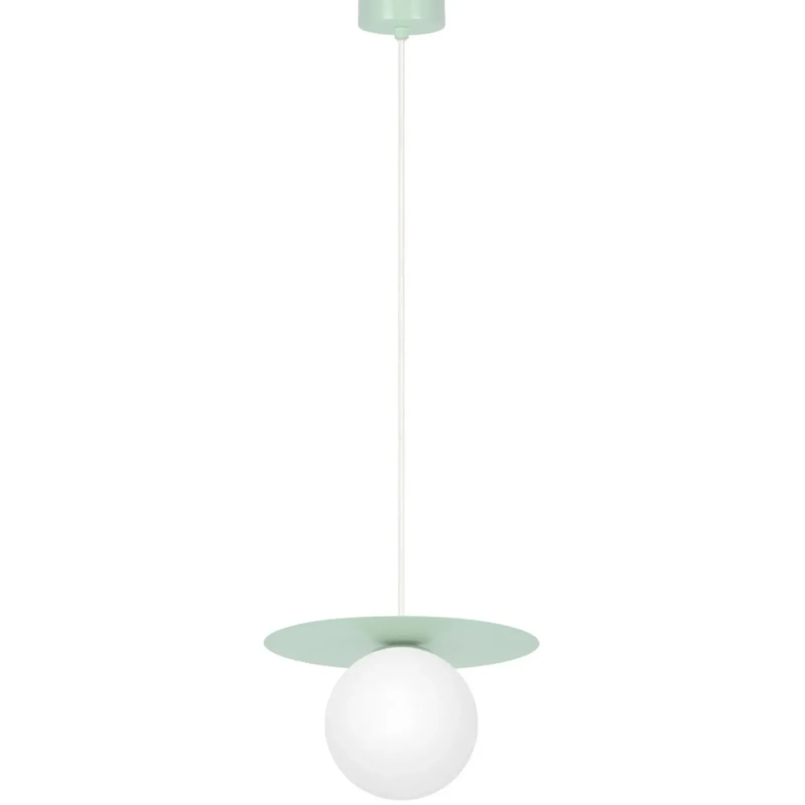 Sklep Kaja Szałwiowa lampa wisząca z białą kulką ⌀10 cm K-5450 z serii ROBIN Hot