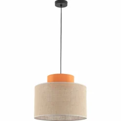 Sklep Kaja Szeroka, abażurowa lampa wisząca styl eco TK 3227 DUO JUTA | Kaja Outlet