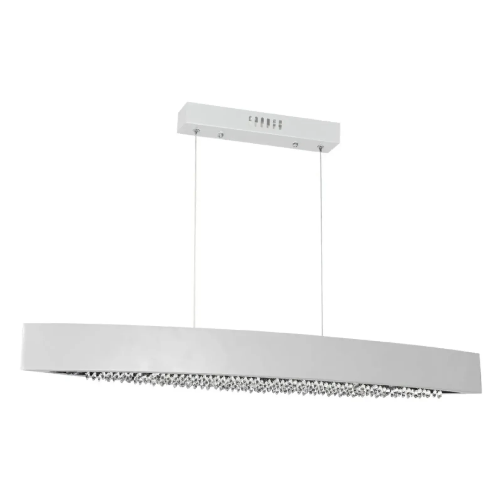 Sklep Kaja Szeroka, biała lampa wisząca z kryształkami ML015 BOCCA | Kaja biały Outlet