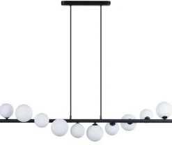 Sklep Kaja Szeroka czarna lampa wisząca do jadalni AZ4404 SYBILLA | Kaja czarny Flash Sale