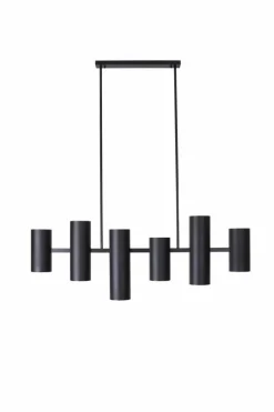 Sklep Kaja Szeroka, czarna lampa wisząca z tubami MX P0503 LAXER | Kaja Outlet