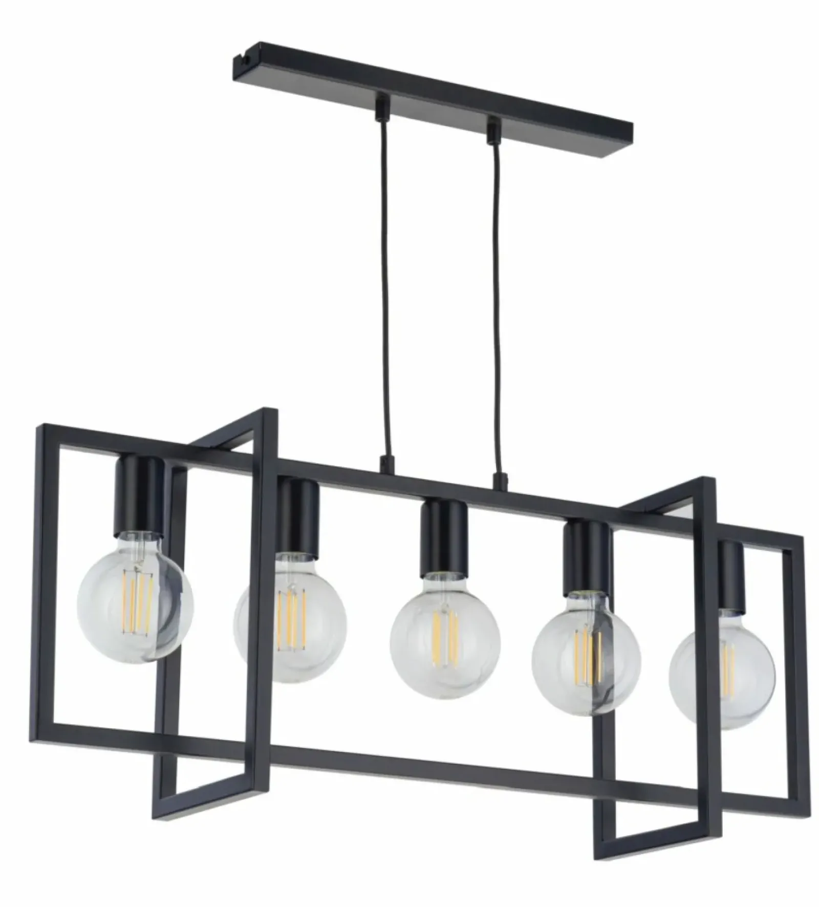 Sklep Kaja Szeroka, industrialna lampa wisząca nad stół SIG 32237 z serii EDEN czarny Discount