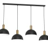 Sklep Kaja Szeroka lampa nad stół, drewniane oprawki LX 4331 HANDA | Kaja Online
