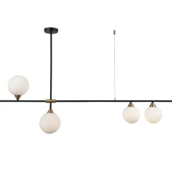 Sklep Kaja Szeroka lampa sufitowa PND-9152-4-OPAL BELMONTE | Kaja Oświetlenie Cheap